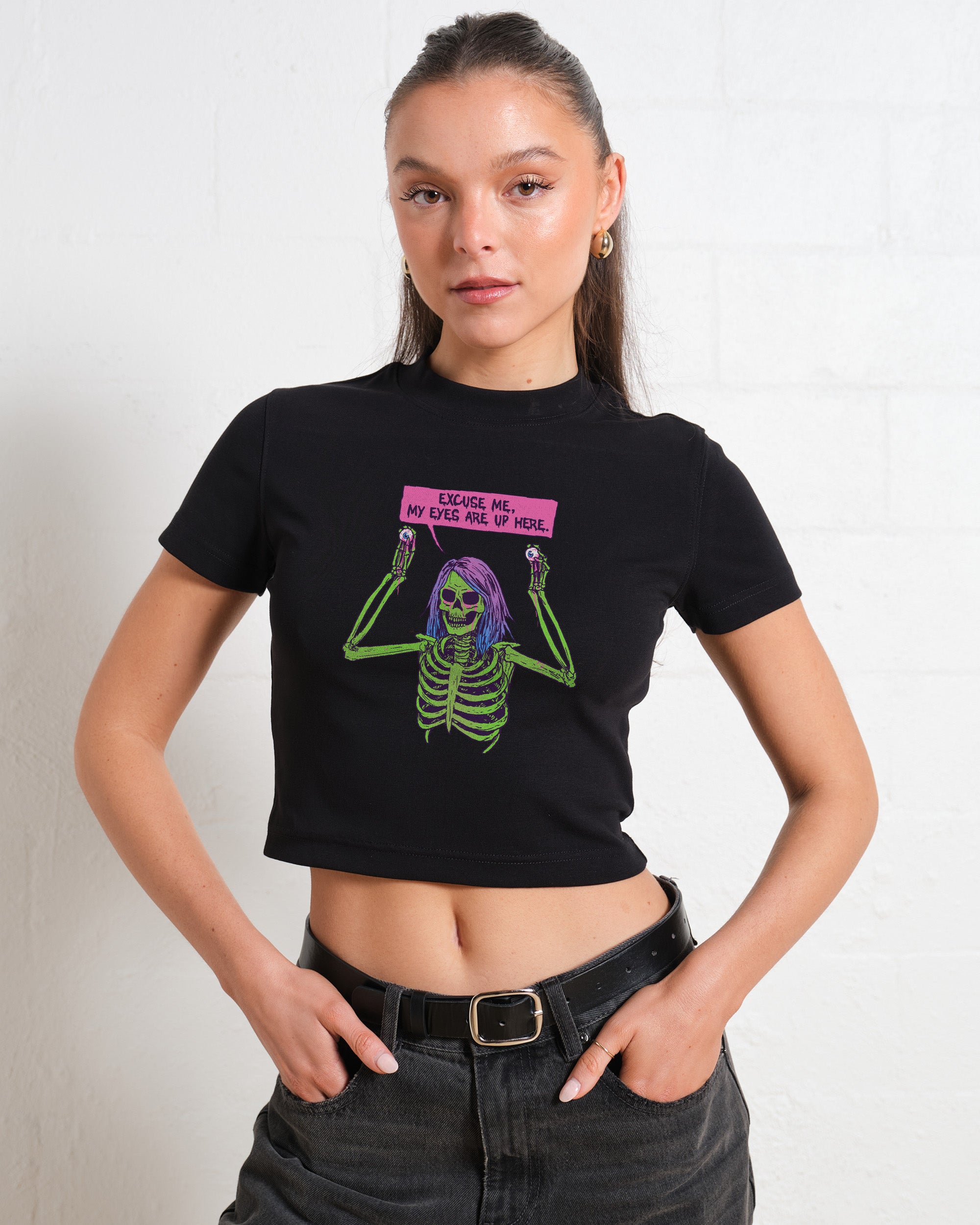 My Eyes are Up Here Baby Tee Graphic Baby Tee Australia Online
