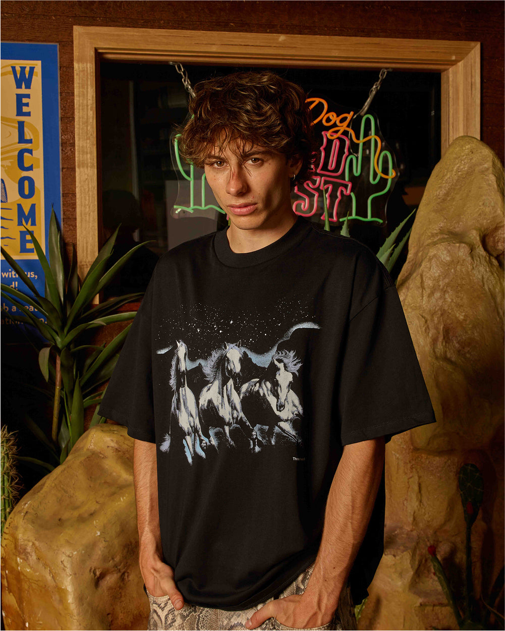 Midnight Rider Oversized Tee Australia Online