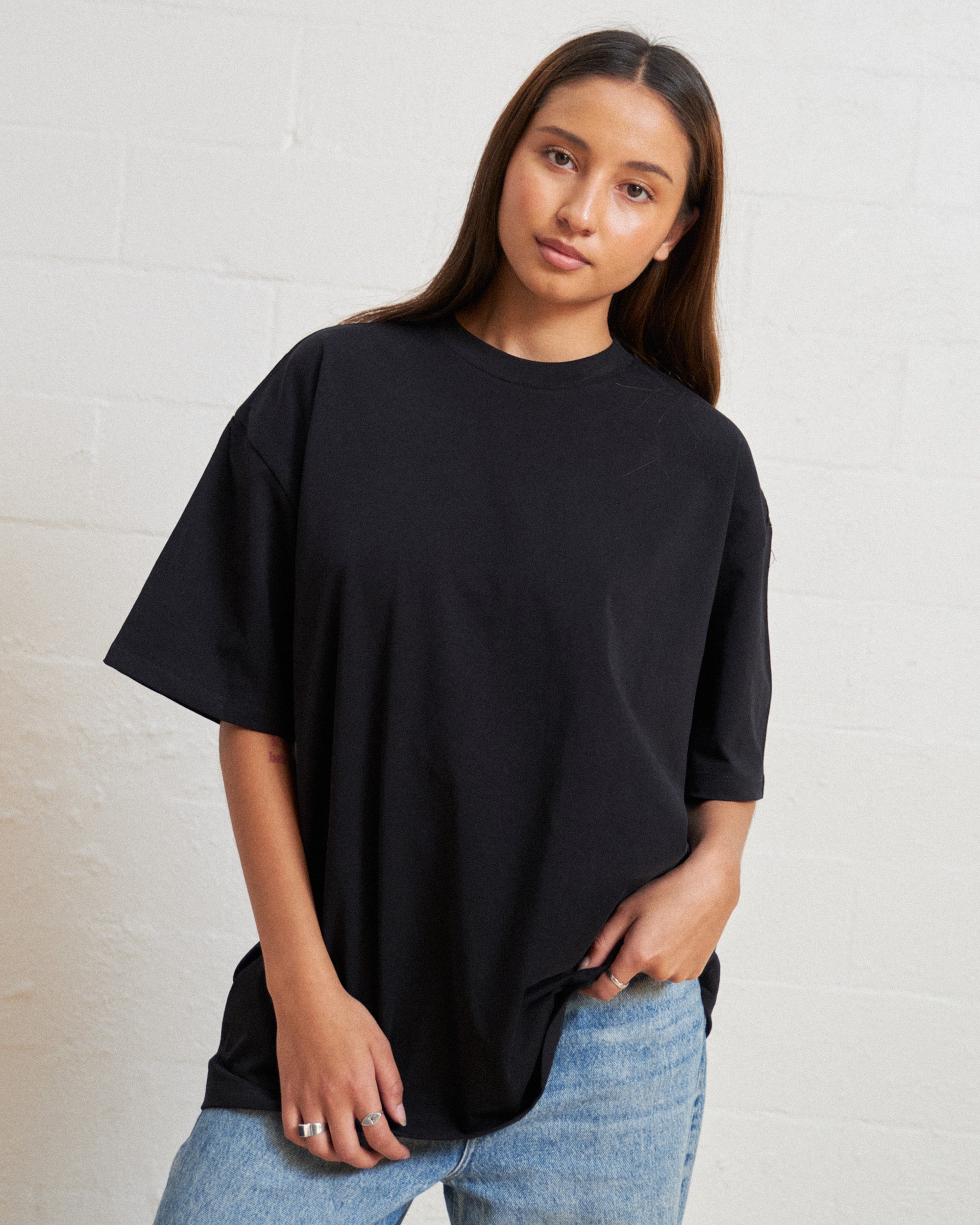 Oversized Tee 5 Pack: Black Australia Online