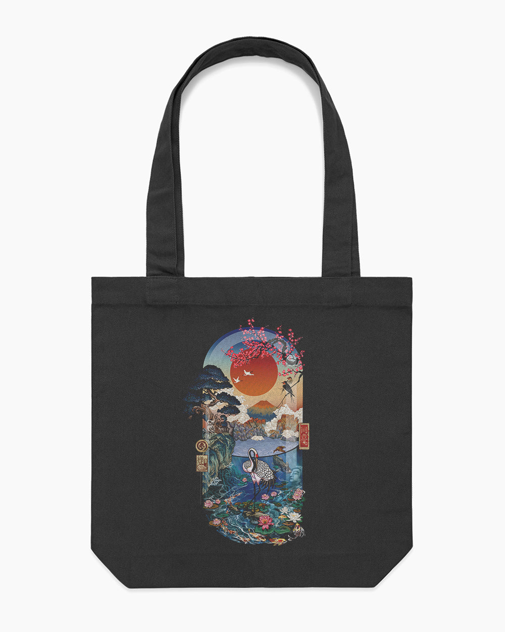 Nature is MediZen Tote Bag Australia Online #colour_black
