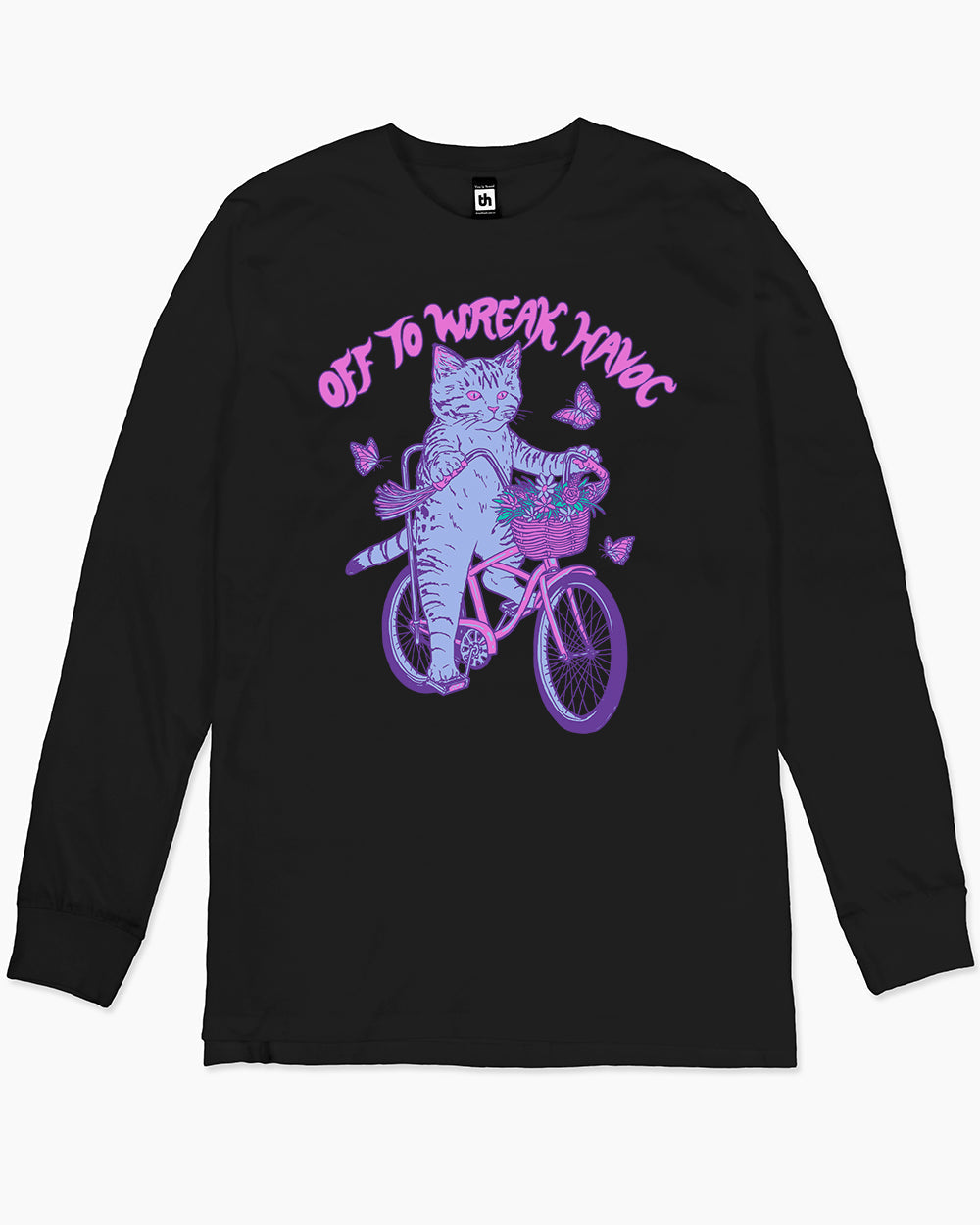 Off to Wreak Havoc Long Sleeve Australia Online #colour_black