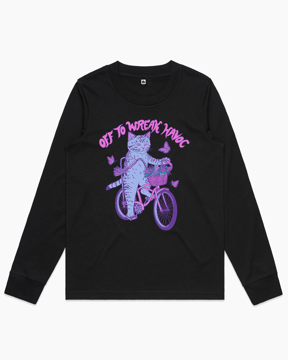 Off to Wreak Havoc Long Sleeve Australia Online #colour_black